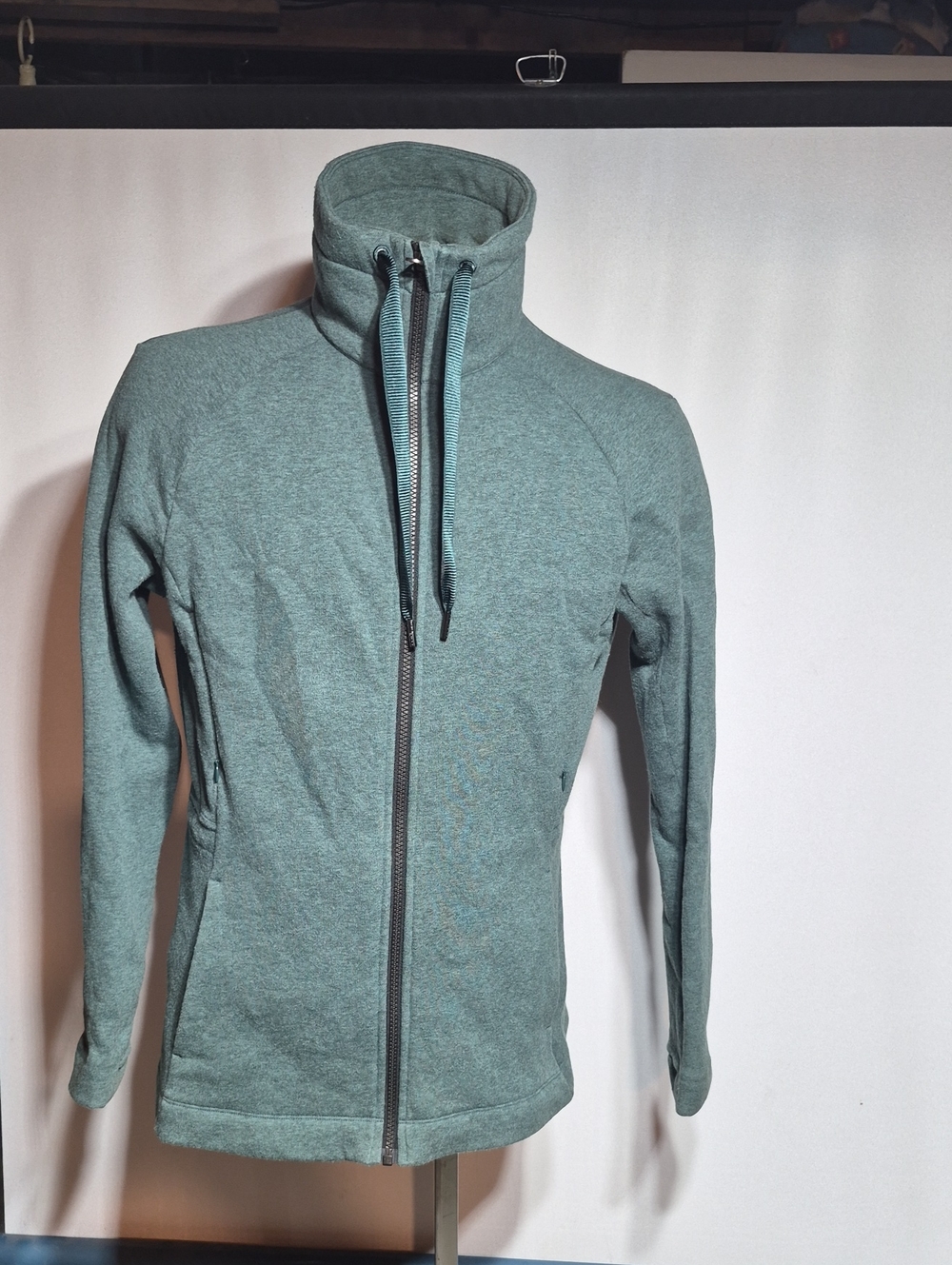 Vintage Lululemon Cuddle Up Jacket Sz 12 Heather Teal